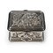 19th Century Silver Metal the Fox & the Stork Jewelry Box 3