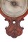 Carved Burr Walnut Banjo Barometer 2