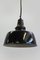 Small Industrial Enameled Ceiling Lamps, 1930s, Set of 2, Image 7