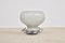 Lámpara de mesa italiana vintage de vidrio opalino, años 70, Imagen 1