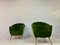 Fauteuils sur Pieds en Laiton, Italie, 1950s, Set de 2 3