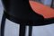 Art Deco Chair, Ebonized Wood, Orange Fabric, France, circa 1930, Image 12