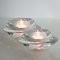 Crystal Glass Votive Candleholders from Royal Copenhagen, 1970s, Set of 3 6