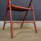Industrial Bangkok Temple Red Weathered Folding Chair, 1960s 9