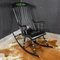 Antique Swedish Black Hand-Painted Rocking Chair, 1880s 2
