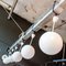 Vintage White Milk Glass Ceiling Lamp, 1950s, Image 4