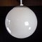 Vintage White Milk Glass Ceiling Lamp, 1950s 2