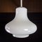 Weiße Vintage Milchglas Deckenlampe, 1950er 2