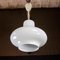 Vintage White Milk Glass Ceiling Lamp, 1950s 1
