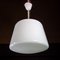 Lámpara de techo vintage blanca de vidrio lechoso, años 50, Imagen 1