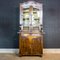 French Brown Brocante 2-Piece Kitchen Cupboard, 1920s 1