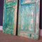 French Chateau Brocante Turquoise Wooden Shutters, 1920s, Set of 2 19