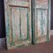 French Chateau Brocante Turquoise Wooden Shutters, 1920s, Set of 2 7