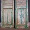 French Chateau Brocante Turquoise Wooden Shutters, 1920s, Set of 2 6