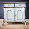 Antique Swedish Blue Painted Chest of Drawers, 1900s 1