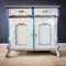 Antique Swedish Blue Painted Chest of Drawers, 1900s, Image 1