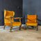 Vintage Spanish Hotel Orange Armchair, 1960s, Image 1