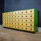 French Industrial Green Dresser with 50 Drawers, 1930s 1