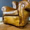 Vintage Weathered Brown Leather Armchair 3
