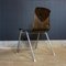 Vintage Thur-Up Seat Chair with Dark Wood Seat 7
