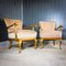 Vintage Brown Armchairs, 1950s, Set of 2 6