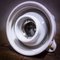 Porcelain Wall Lamp with Milk Glass, Image 8