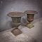 Antique Cast Iron Vases, Set of 2, Image 2