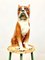 Vintage Regency Hund aus Keramik, 1970er 1