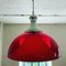 Italian Red Ceiling Lamp, 1960s 3