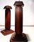Vintage Art Deco Handmade Hardwood Standing Candleholders, Set of 2, Image 5