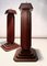 Vintage Art Deco Handmade Hardwood Standing Candleholders, Set of 2 2