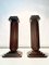 Vintage Art Deco Handmade Hardwood Standing Candleholders, Set of 2 7