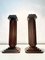 Vintage Art Deco Handmade Hardwood Standing Candleholders, Set of 2, Image 7