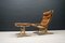 Leather Armchair and Footstool Set by Ingmar Relling for Westnofa, 1960s 2