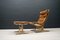 Leather Armchair and Footstool Set by Ingmar Relling for Westnofa, 1960s, Image 2