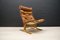 Fauteuil et Repose-Pieds en Cuir par Ingmar Relling pour Westnofa, 1960s 4