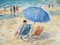 Summer in Blonville Oil on Canvas de Jean-Jacques René, 1943, Imagen 1