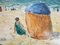 Vintage Summer in Houlgate Oil on Canvas par Jean-Jacques René 3