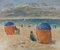 Vintage Sommer in Houlgate Öl auf Leinwand von Jean-Jacques René 5