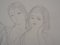 Dibujo Three Girls vintage de Marie Laurencin, Imagen 7