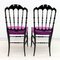 Mid-Century Italian Chiavari Dining Chairs by Giuseppe Descalzi, 1950s, Set of 2, Image 7