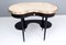 Italian Ebonized Beech and Brass Console Table with Onyx Top, 1950s 6