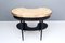 Italian Ebonized Beech and Brass Console Table with Onyx Top, 1950s 9