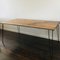 Antique Industrial Oak Dining Table with Hairpin Legs 9