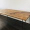 Antique Industrial Oak Dining Table with Hairpin Legs, Image 4
