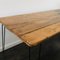 Antique Industrial Oak Dining Table with Hairpin Legs 5