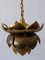 Mid-Century Modern Brass Lotus Pendant Lamp from Feldman Lighting Co, 1960s, Image 17