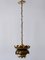 Mid-Century Modern Brass Lotus Pendant Lamp from Feldman Lighting Co, 1960s 3