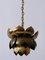 Mid-Century Modern Brass Lotus Pendant Lamp from Feldman Lighting Co, 1960s 10