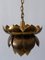 Mid-Century Modern Brass Lotus Pendant Lamp from Feldman Lighting Co, 1960s 9